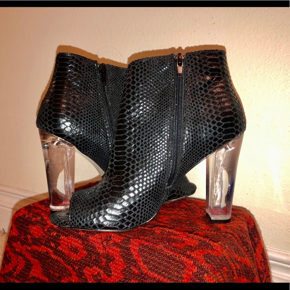 Steve Madden Crocodile Open Toe Heels - image 2